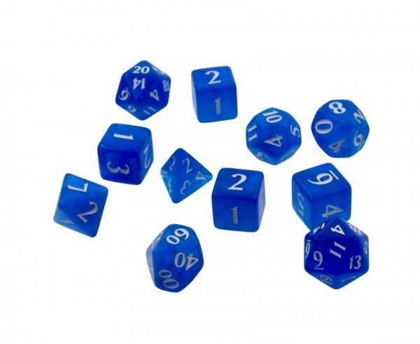 UP Eclipse 11 Dice Set - Pacific Blue