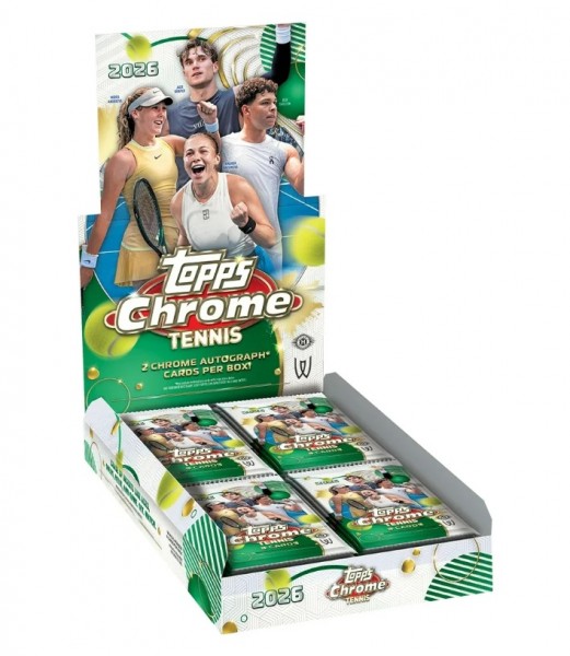 2026 Topps Chrome Tennis Hobby Box