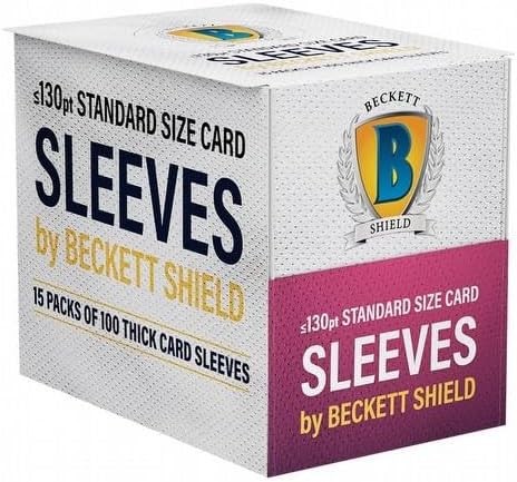 Beckett Shield 130ptSleeves(100ct)Display(15Packs)
