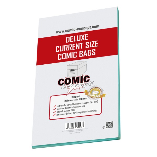 Comic Concept Deluxe Comic Bags Current (100 ct.)