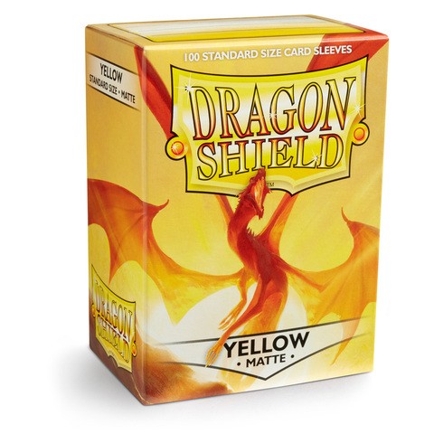 Dragon Shield Sleeves Matte Yellow (100ct)