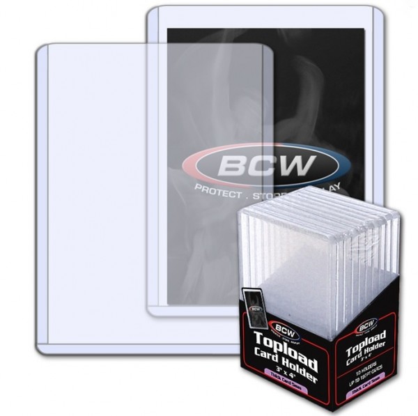 BCW Topload 3"x4" (Thick Cards 197pt) (10 ct.)