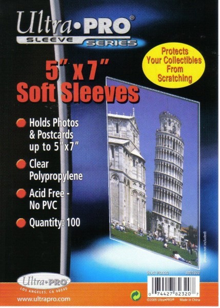 UP Soft Sleeves 5 x 7" (100 ct.)