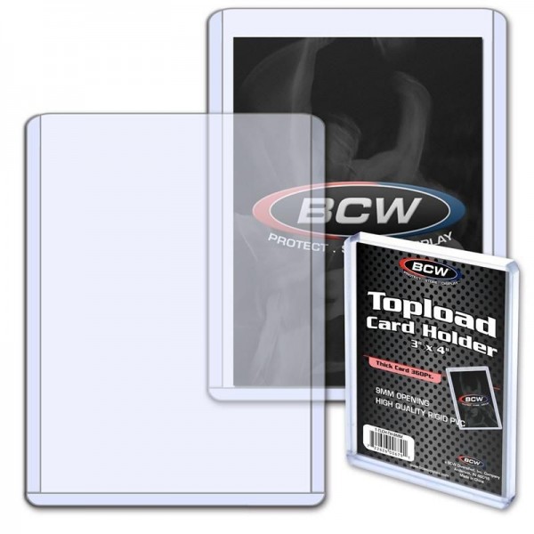 BCW Topload 3"x4" (Thick Cards 360 pt.)