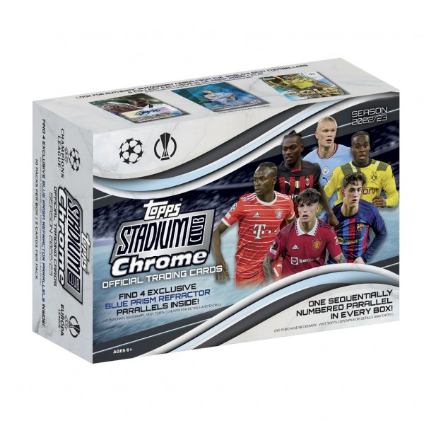2022-23 Topps Stadium Club Chrome UEFA Mega Blast.