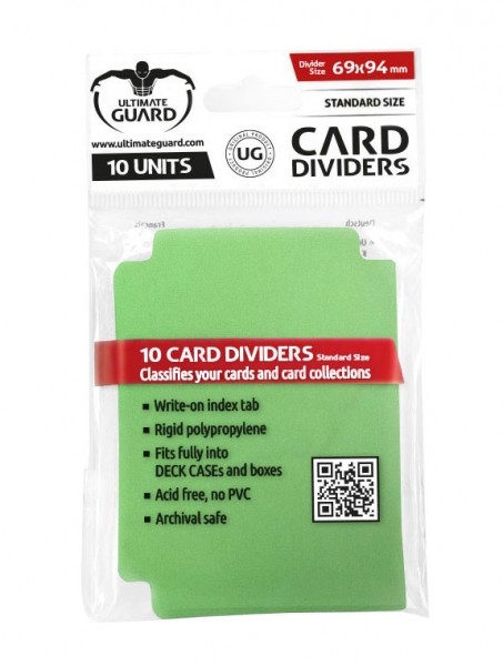 UG Card Dividers Green 10 ct.