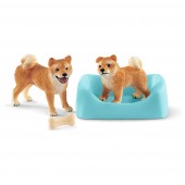 SCHLEICH - Farm W. Spielset, Mutter & Welpe (5ct.) SCHLEICH - Farm W. Spielset, Mutter & Welpe (5ct.)