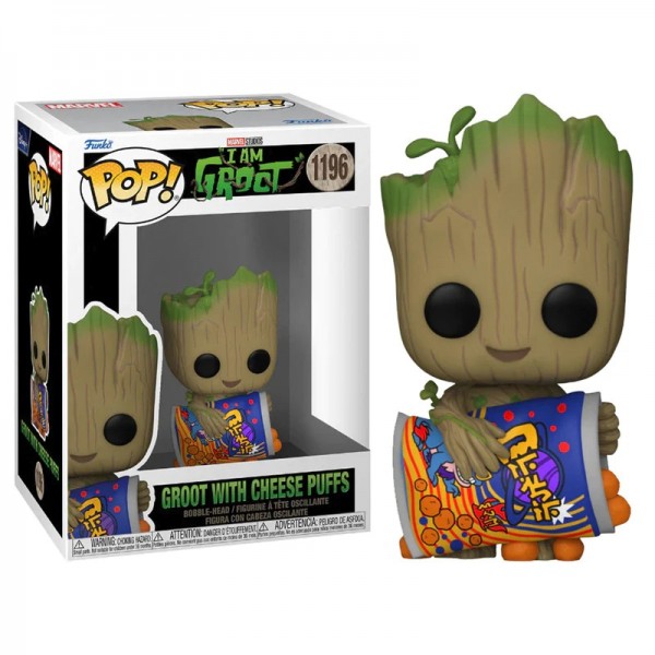 POP - Marvel - I am Groot -Groot with Cheese Puffs