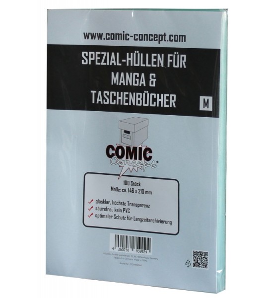 Comic Concept Manga & Taschenbuch Bags M (100 ct.)