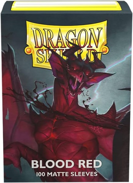Dragon Shield Sleeves Matte Blood Red (100ct )