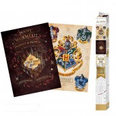 Harry Potter - Wallscroll Wappen& Marauders 2Pack Harry Potter - Wallscroll Wappen& Marauders 2Pack