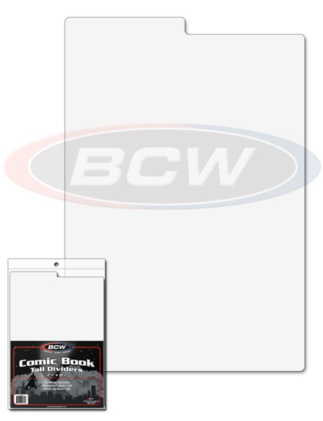 BCW Comic Book Tall Dividers white (25 ct.)