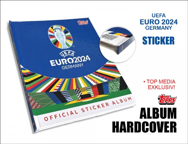 UEFA EURO 2024 Sticker Hardcover Album DE