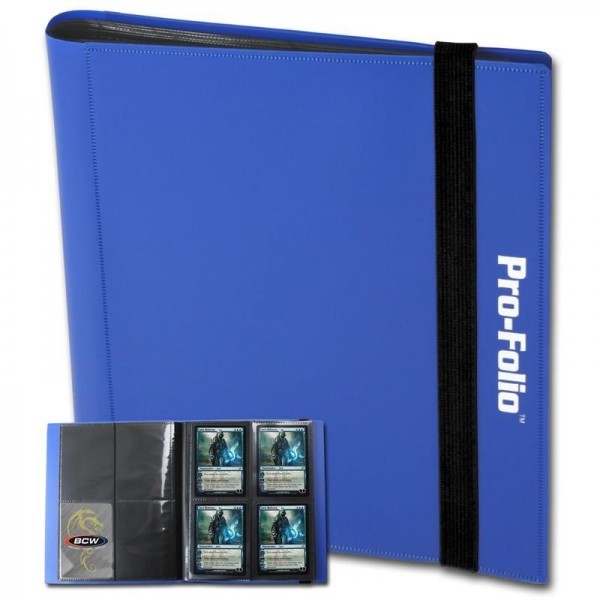 BCW Pro-Folio 4-Pocket Portfolio Blue