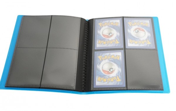 Collectors Concept 4 Pocket Binder Elastic Blue