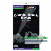 BCW Resealable Comic Book Bags Silver (100 ct.) BCW Resealable Comic Book Bags Silver (100 ct.)
