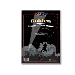 BCW Mylar® Golden Comic Book Bags (25 ct.) 4-Mil