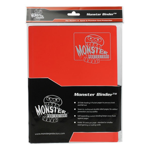 Monster Binder 9 Pocket Matte Red