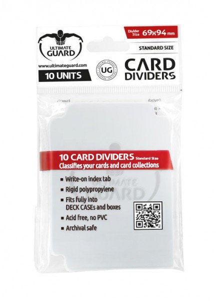 UG Card Dividers Clear 10 ct.