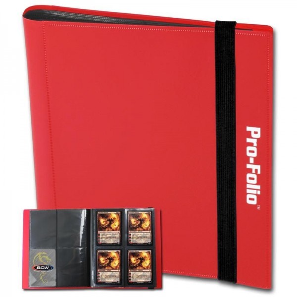 BCW Pro-Folio 4-Pocket Portfolio Red