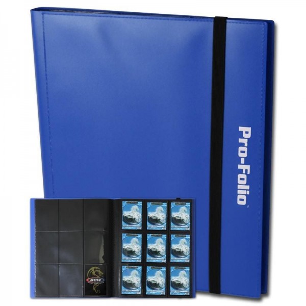 BCW Pro-Folio 9-Pocket Portfolio Blue