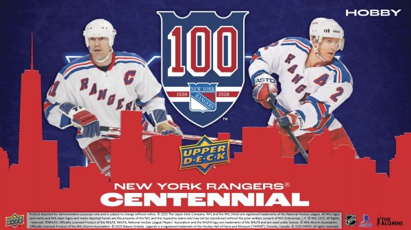 2025-26 NHL New York Rangers Centennial Tin Hobby