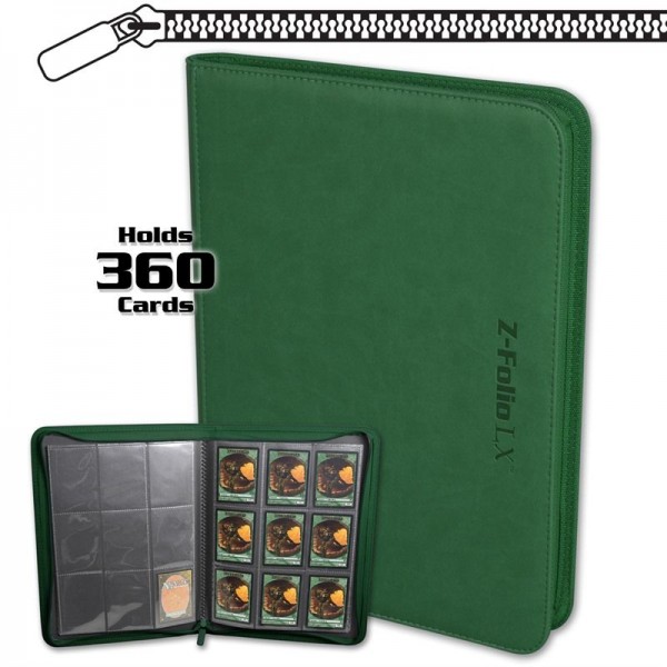 BCW Z-Folio 9-Pocket LX Portfolio Green