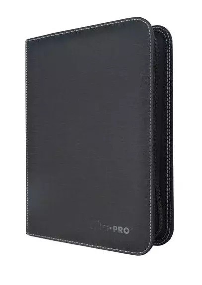 UP 9-Pocket Zippered Toploader Pro-Binder - Black