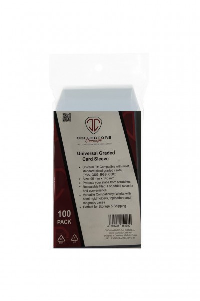Collectors Concept Universal Graded Sleeves 100ct