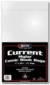 BCW Mylar® Comic Book Bags Current (50 ct.) 2-Mil