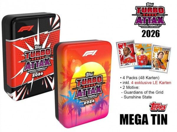 2026 Turbo Attax TC - Formel 1 Mega Tin DE