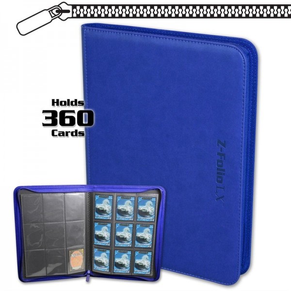 BCW Z-Folio 9-Pocket LX Portfolio Blue