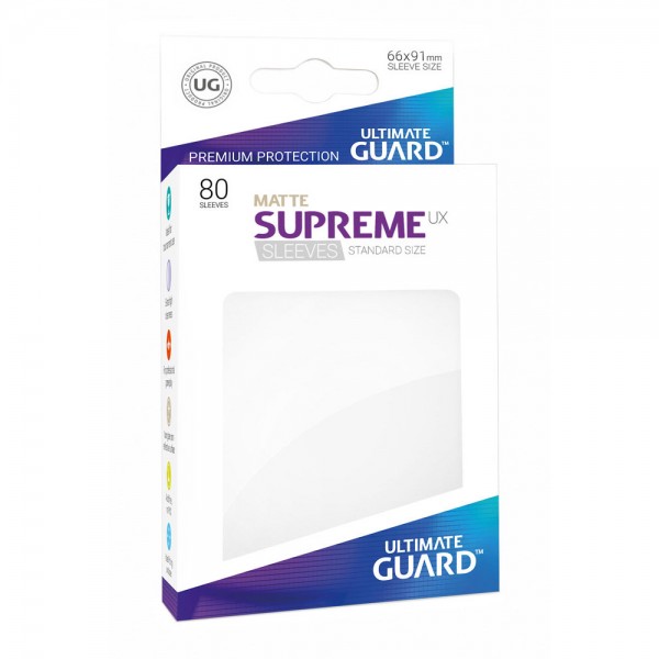 UG Supreme UX Sleeves Standard Matt White 80 ct.
