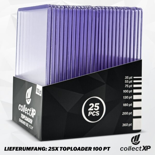 collectXP Topload 3 x 4" 100 pt. (25 ct.)