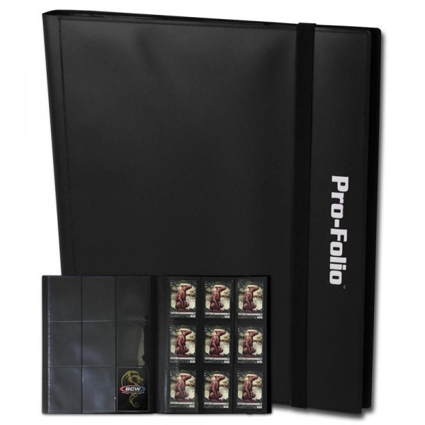 BCW Pro-Folio 9-Pocket Portfolio Black