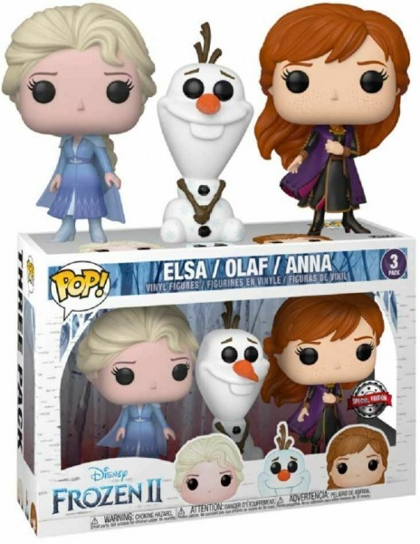 POP - Disney Frozen II - Elsa/Olaf/Anna 3-Pack