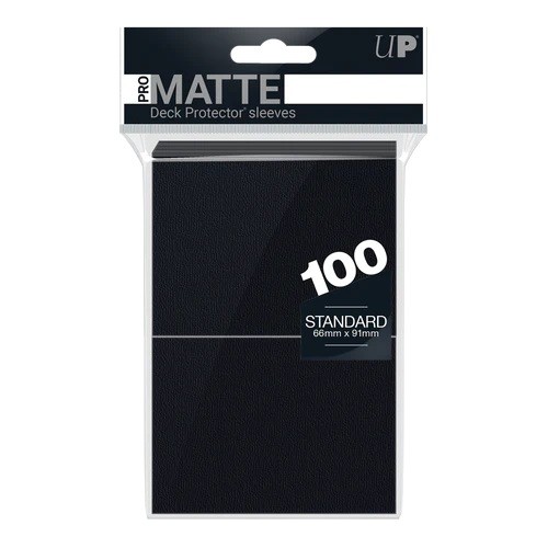 UP Pro-Matte Sleeves Black (100 ct.)