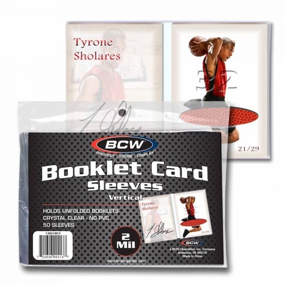 BCW Booklet Card Sleeves vertikal 2 Mil (50 ct.)