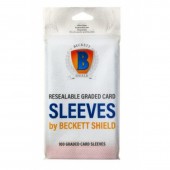 Beckett Shield Graded Card Sleev. Resealable100ct. Beckett Shield Graded Card Sleev. Resealable100ct.