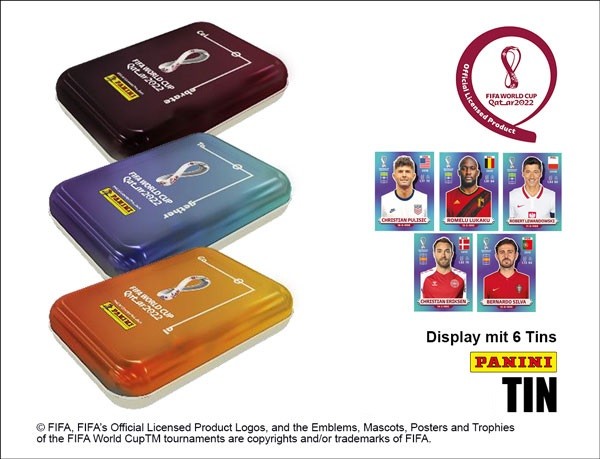 2022 FIFA World Cup Sticker Mini-Tin DE