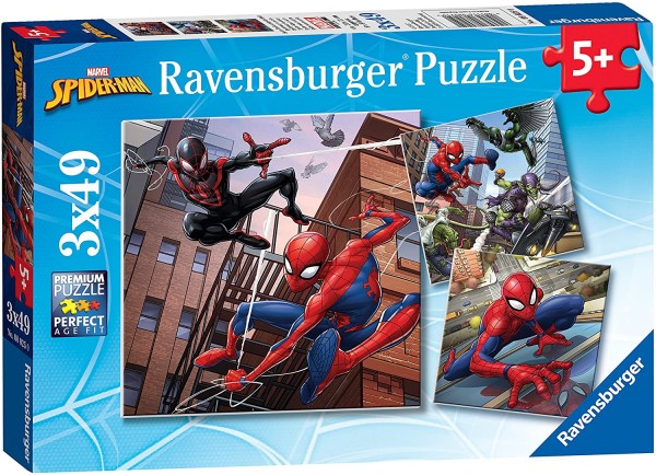 Marvel Spider-Man Puzzle 3x49 Teile