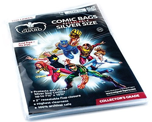 UG Resealable Comic Bags Silver Size 100 ct.