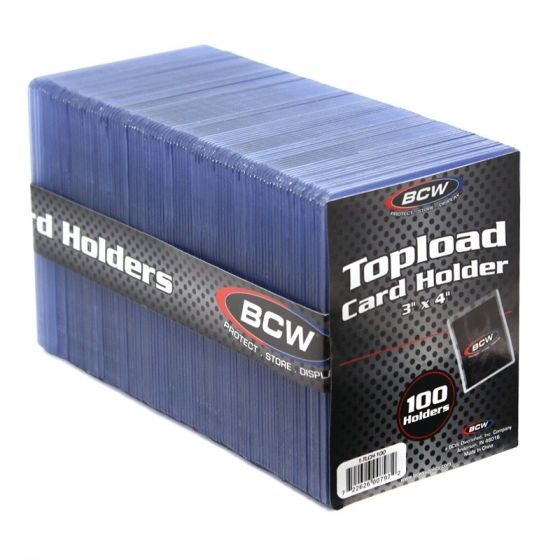 BCW Topload Card Holder 3" x 4" (100 ct.)