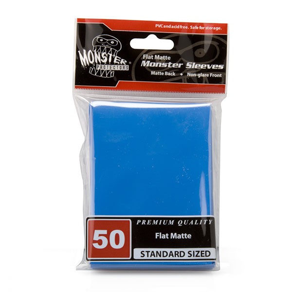 Monster Sleeves Flat Matte Blue (50 ct.)