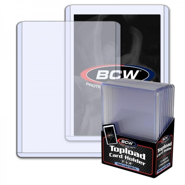 BCW Topload 3"x4" (Thick Cards 138 pt.) (10 ct.)