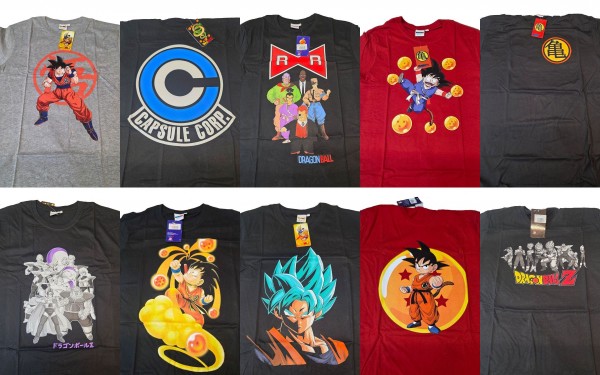 T-Shirt Männer Mix Dragonball div. Grössen (12ct.)