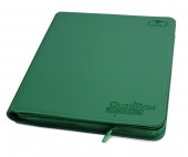 UG 12-Pocket QuadRow ZipFolio XenoSkin Green UG 12-Pocket QuadRow ZipFolio XenoSkin Green