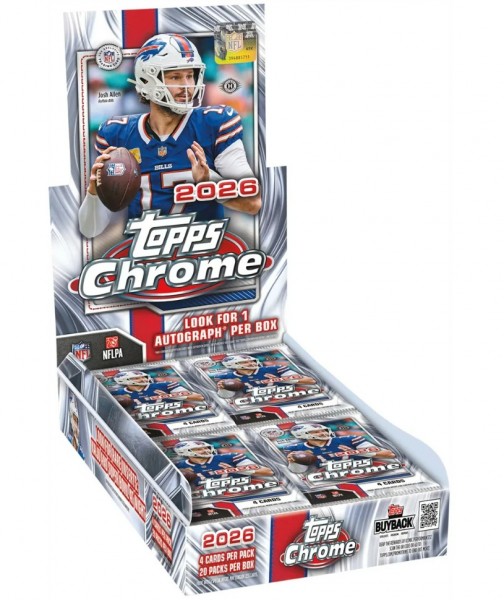 2026 NFL Topps Chrome Football - Hobby Box
