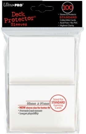 UP Deck Protector Sleeves White (100 ct.)