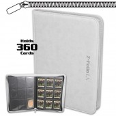 BCW Zipper-Z-Folio 9-Pocket LX Portfolio White BCW Zipper-Z-Folio 9-Pocket LX Portfolio White